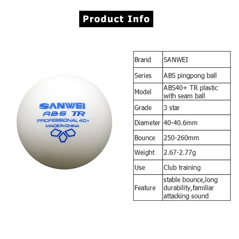 SANWEI-ABS TR 3 Star Table Ten - огляд і ціна Table Tennis Livescore