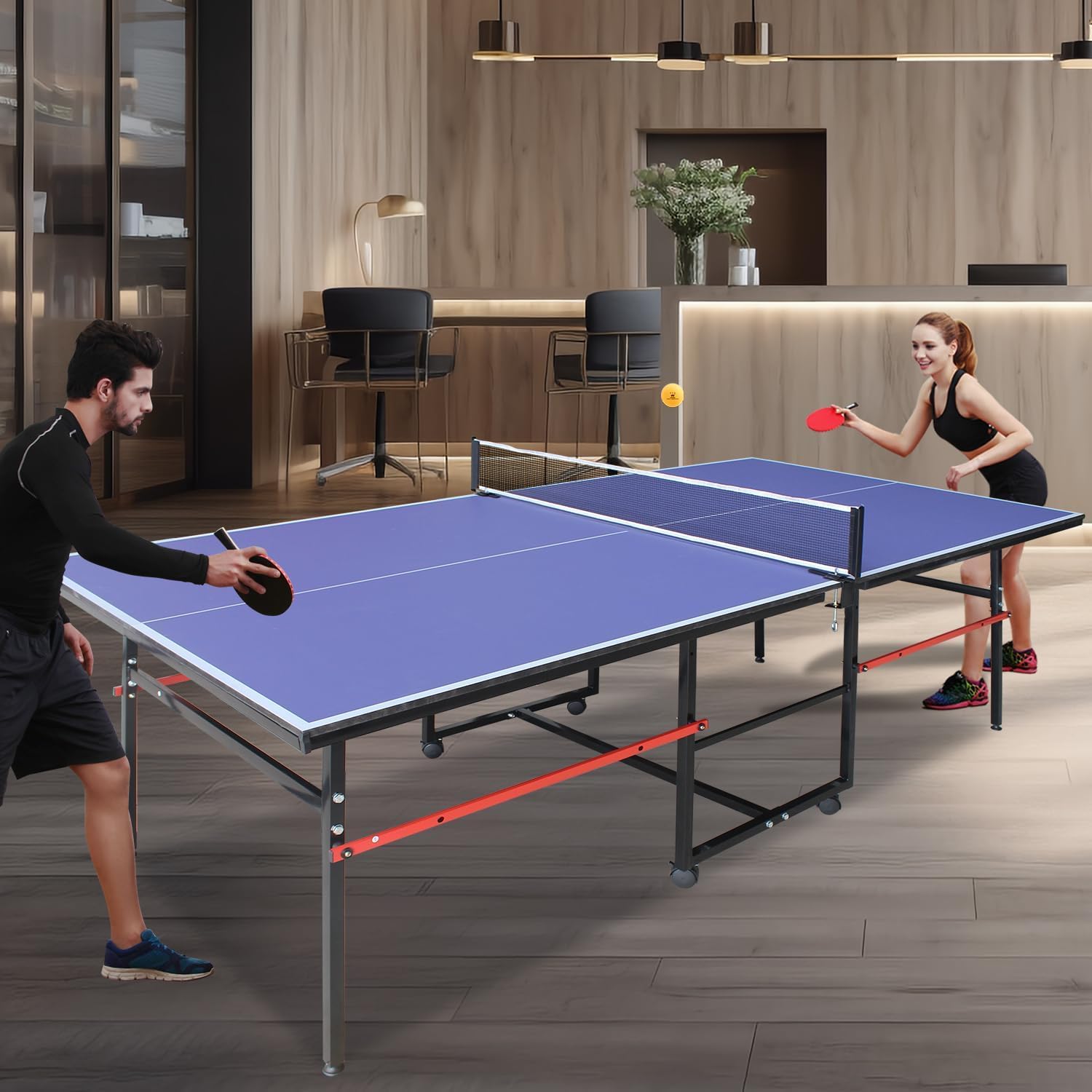 8 ft Portable Ping Pong Table， - огляд і ціна Table Tennis Livescore
